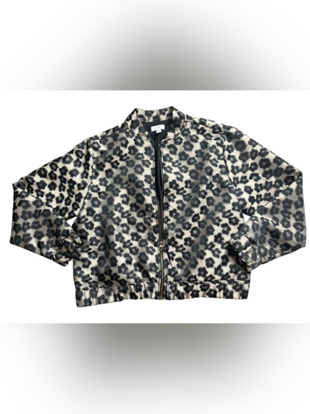 Floral jacket ON. 34th black  and metallic brown size XL.